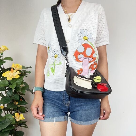 Pre-Owned Tory Burch Small Mercer Multi Pocket‎ Shoulder Bag - Picture 14 of 17